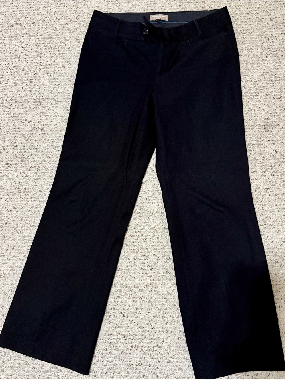 Banana Republic Jackson Fit Black Stretch Dress Pants Slacks - Size 12 Regular